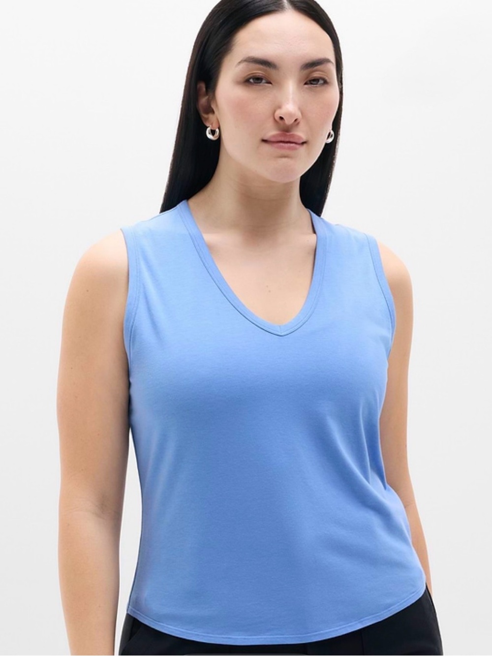 NWT Athleta Foundation V-Neck Tank Waterfall Size Medium